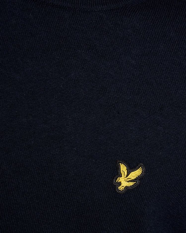 Lyle & Scott Pull Blauw heren (COTTON MERINO CREW NECK JUMPER - KN2110VC.Z271) - GL Sport (Sluis)
