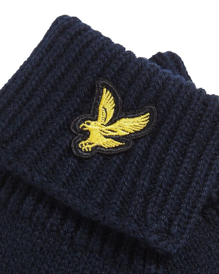 Lyle & Scott Handschoenen Blauw heren (COTTON MERINO GLOVES - GL2300A.Z271) - GL Sport (Sluis)