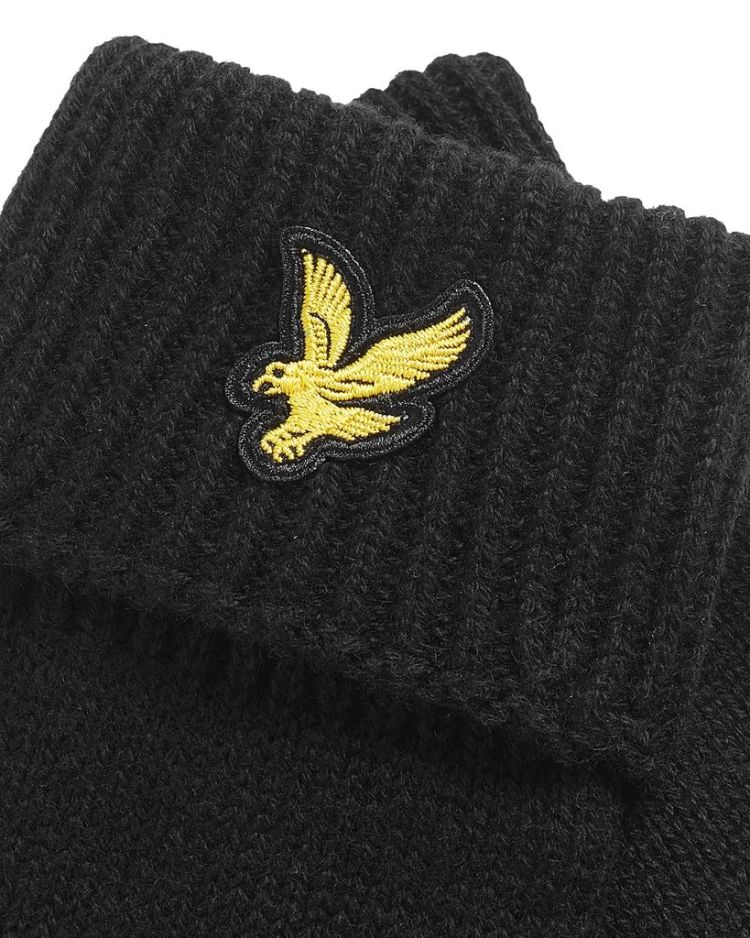 Lyle & Scott Handschoenen Zwart heren (COTTON MERINO GLOVES - GL2300A.Z865) - GL Sport (Sluis)