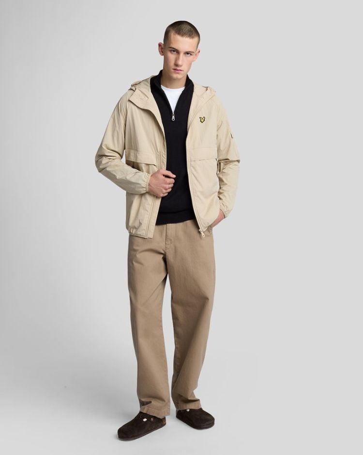 Lyle & Scott Pull Zwart heren (COTTON MERINO QUARTER ZIP JUMPER - KN2112VC.Z865) - GL Sport (Sluis)