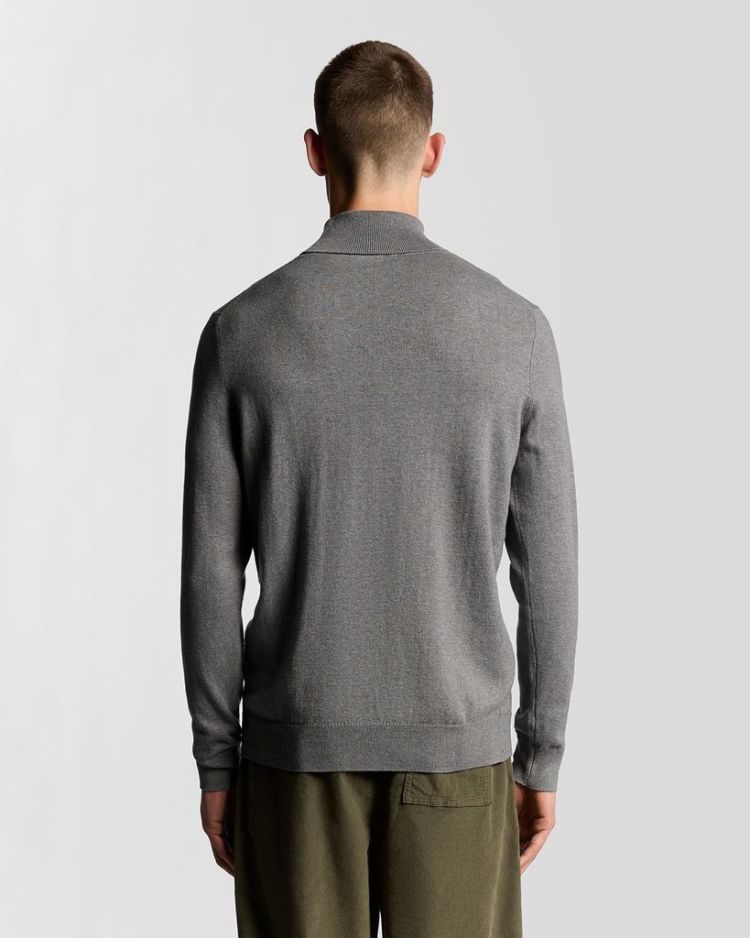 Lyle & Scott Pull Grijs heren (COTTON MERINO TURTLENECK JUMPER - KN2103VC.T28) - GL Sport (Sluis)