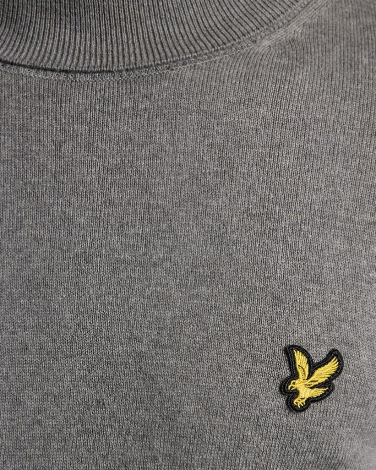 Lyle & Scott Pull Grijs heren (COTTON MERINO TURTLENECK JUMPER - KN2103VC.T28) - GL Sport (Sluis)