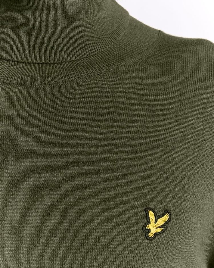Lyle & Scott Pull Grijs heren (COTTON MERINO TURTLENECK JUMPER - KN2103VC.X848) - GL Sport (Sluis)