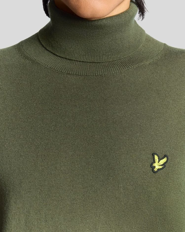 Lyle & Scott Pull Grijs heren (COTTON MERINO TURTLENECK JUMPER - KN2103VC.X848) - GL Sport (Sluis)