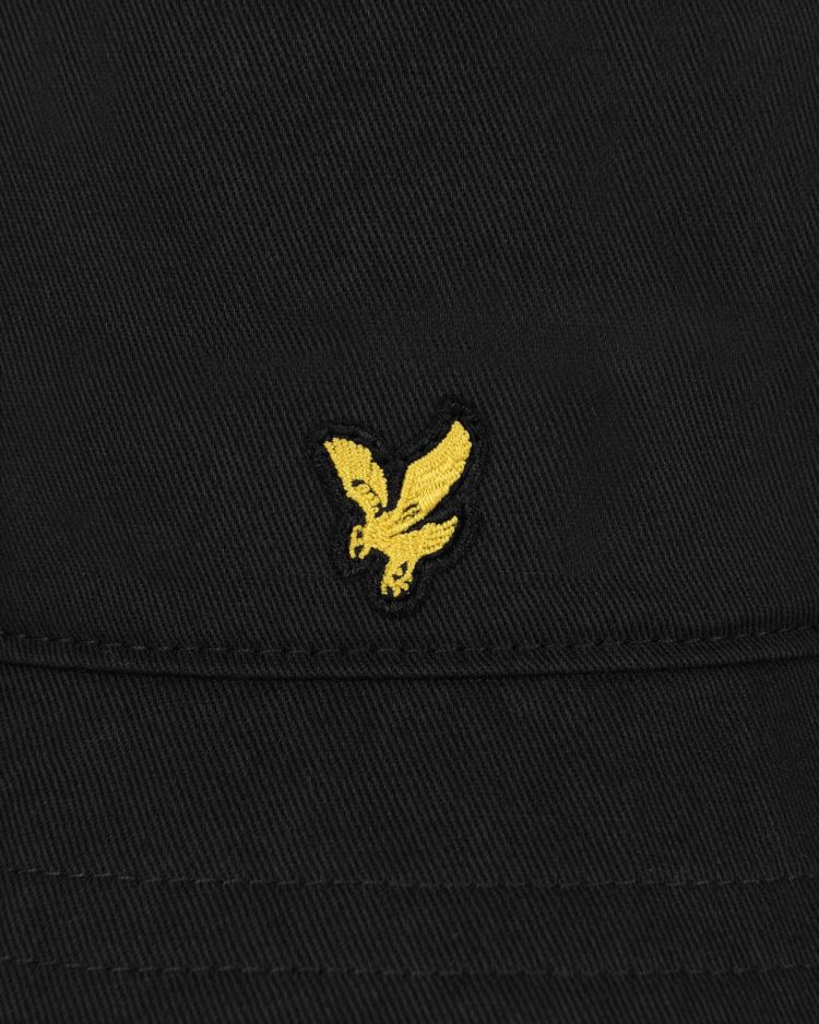 Lyle & Scott Hoed Zwart heren (COTTON TWILL BUCKET HAT - HE800AF.572) - GL Sport (Sluis)