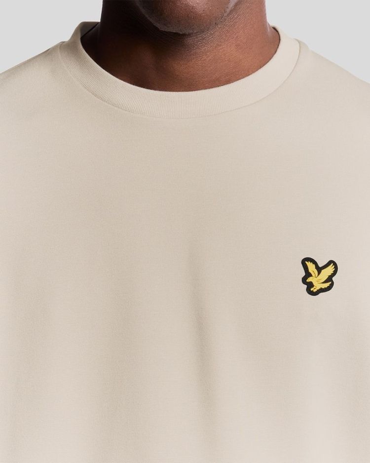 Lyle & Scott Sweater Beige heren (CREW NECK FLY FLEECE - ML2380SP.X924) - GL Sport (Sluis)