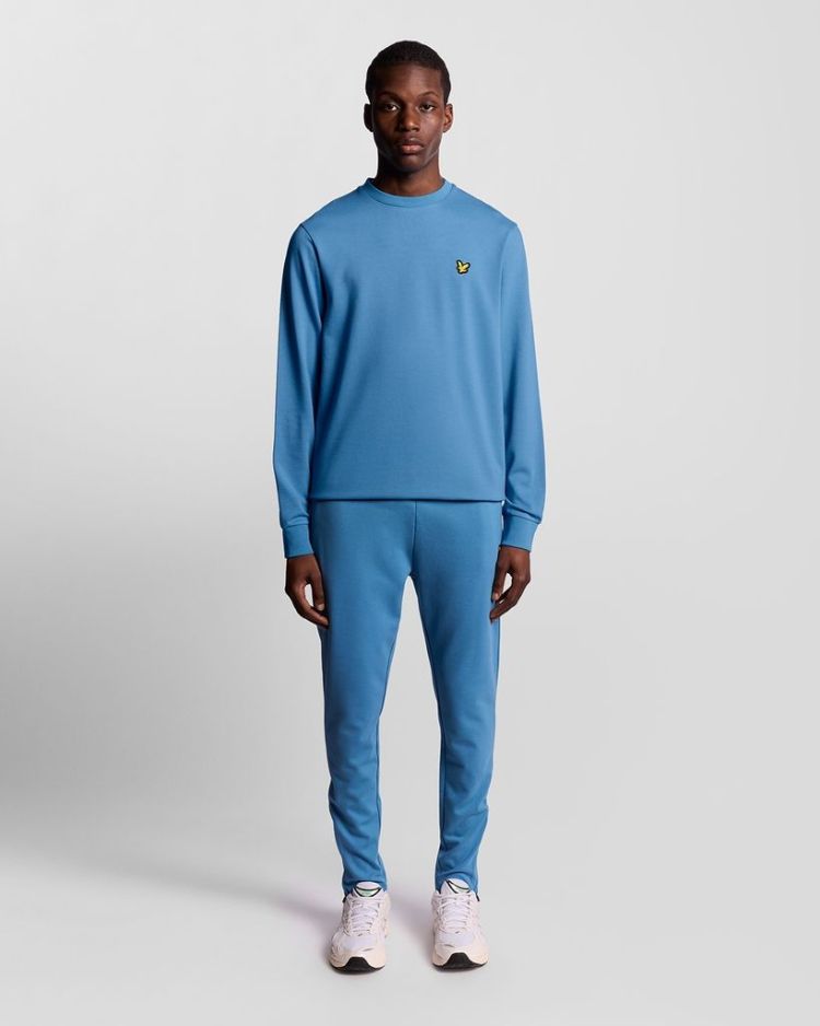 Lyle & Scott Sweater Blauw heren (CREW NECK FLY FLEECE - ML2380SP.X857) - GL Sport (Sluis)
