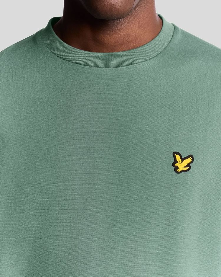 Lyle & Scott Sweater Groen heren (CREW NECK FLY FLEECE - ML2380SP.X858) - GL Sport (Sluis)