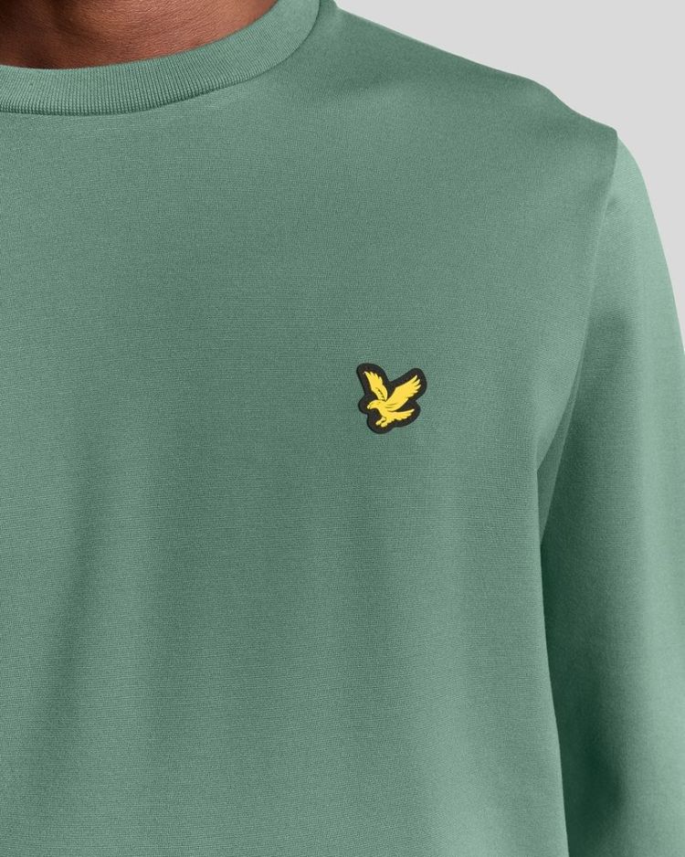 Lyle & Scott Sweater Groen heren (CREW NECK FLY FLEECE - ML2380SP.X858) - GL Sport (Sluis)