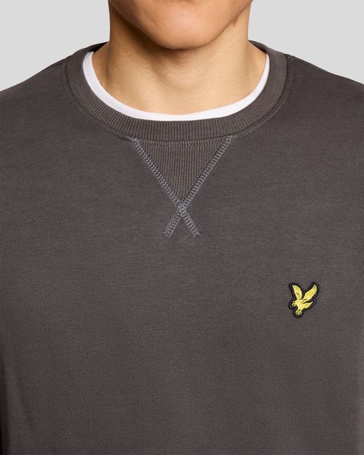 Lyle & Scott Sweater Antraciet heren (CREW NECK SWEATSHIRT - ML424VOG.W635) - GL Sport (Sluis)
