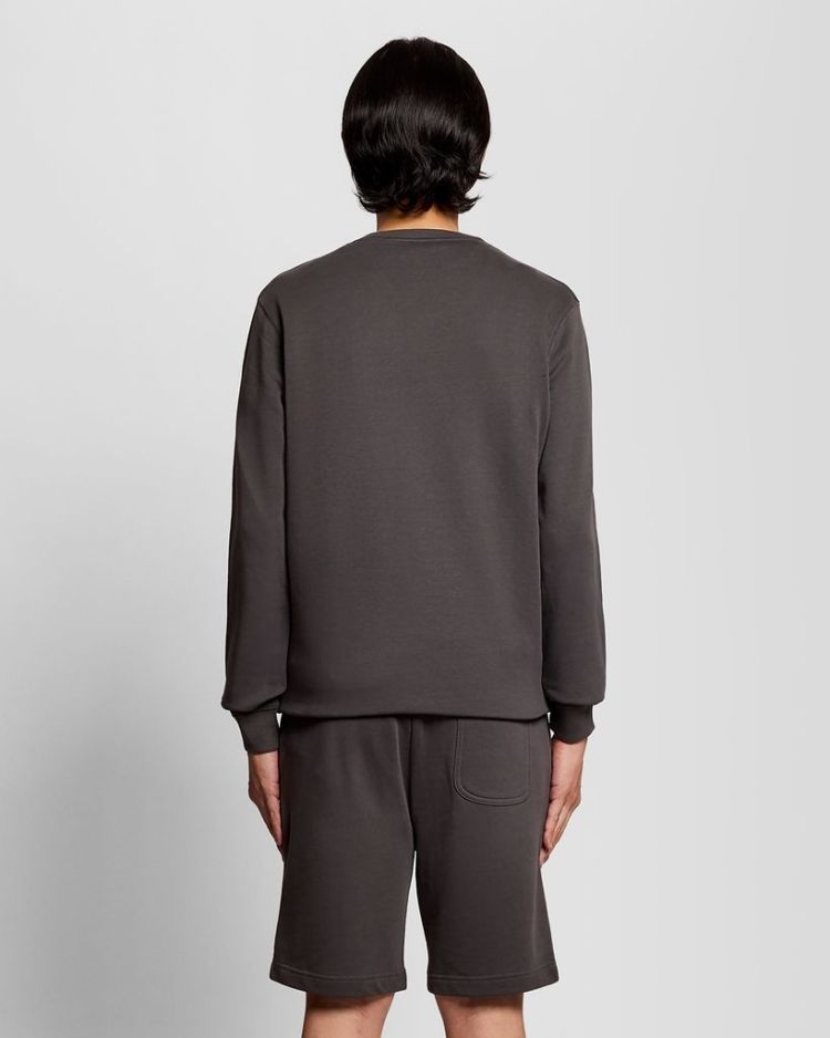 Lyle & Scott Sweater Antraciet heren (CREW NECK SWEATSHIRT - ML424VOG.W635) - GL Sport (Sluis)