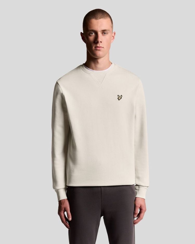 Lyle & Scott Sweater Beige heren (CREW NECK SWEATSHIRT - ML424VOG.W870) - GL Sport (Sluis)