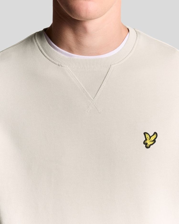 Lyle & Scott Sweater Beige heren (CREW NECK SWEATSHIRT - ML424VOG.W870) - GL Sport (Sluis)