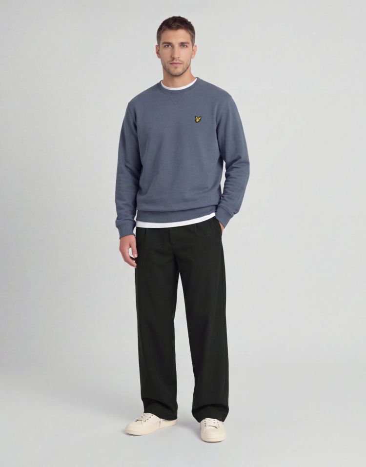 Lyle & Scott Sweater Blauw heren (CREW NECK SWEATSHIRT - ML424VOG.X542) - GL Sport (Sluis)
