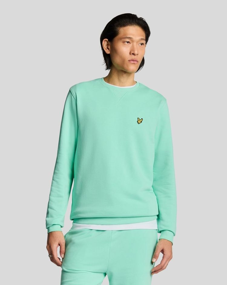 Lyle & Scott Sweater Groen heren (CREW NECK SWEATSHIRT - ML424VOG.X591) - GL Sport (Sluis)