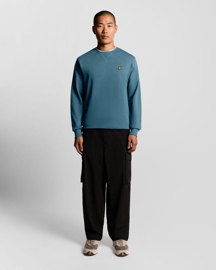 Lyle & Scott Sweater Blauw heren (CREW NECK SWEATSHIRT - ML424VOG.X862) - GL Sport (Sluis)