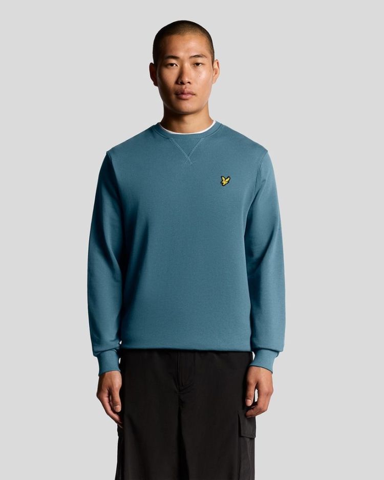 Lyle & Scott Sweater Blauw heren (CREW NECK SWEATSHIRT - ML424VOG.X862) - GL Sport (Sluis)