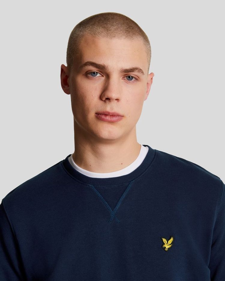 Lyle & Scott Sweater Blauw heren (CREW NECK SWEATSHIRT - ML424VOG.Z99) - GL Sport (Sluis)