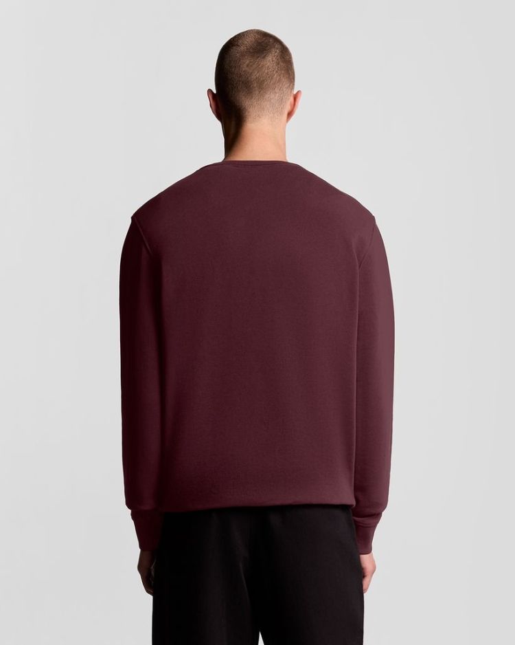 Lyle & Scott Sweater Bordeaux heren (CREW NECK SWEATSHIRT - ML424VOG.Z562) - GL Sport (Sluis)