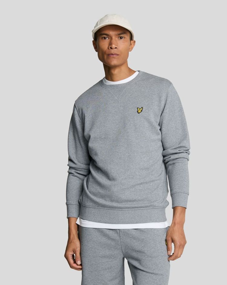 Lyle & Scott Sweater Grijs heren (CREW NECK SWEATSHIRT - ML424VOG.T28) - GL Sport (Sluis)