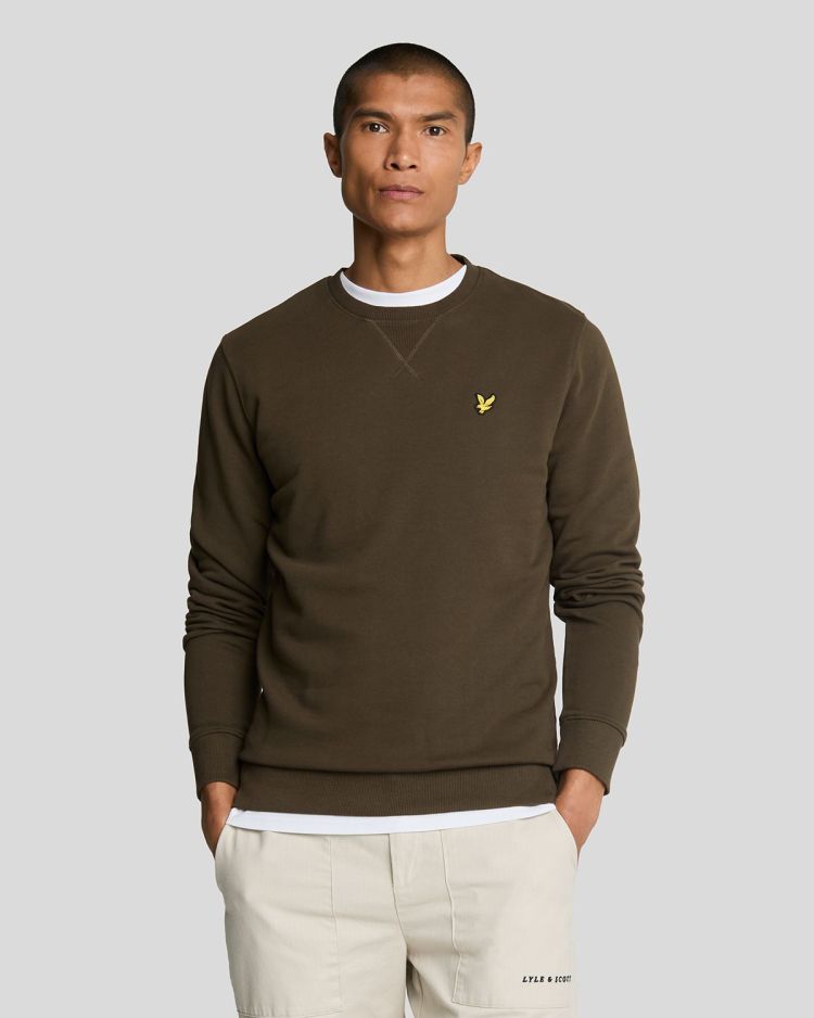 Lyle & Scott Sweater Groen heren (CREW NECK SWEATSHIRT - ML424VOG.W485) - GL Sport (Sluis)