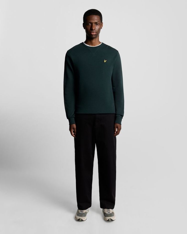 Lyle & Scott Sweater Groen heren (CREW NECK SWEATSHIRT - ML424VOG.W486) - GL Sport (Sluis)