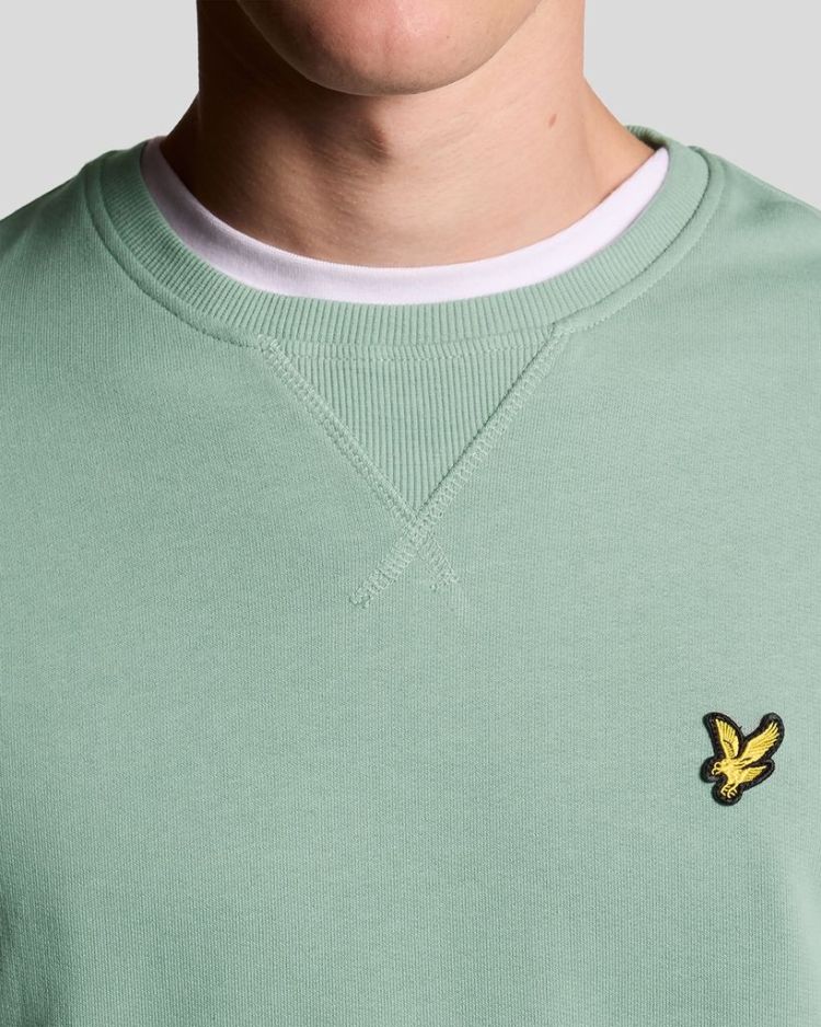 Lyle & Scott Sweater Groen heren (CREW NECK SWEATSHIRT - ML424VOG.X882) - GL Sport (Sluis)
