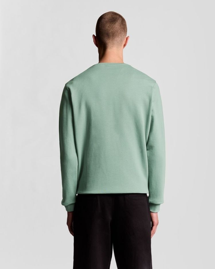 Lyle & Scott Sweater Groen heren (CREW NECK SWEATSHIRT - ML424VOG.X882) - GL Sport (Sluis)