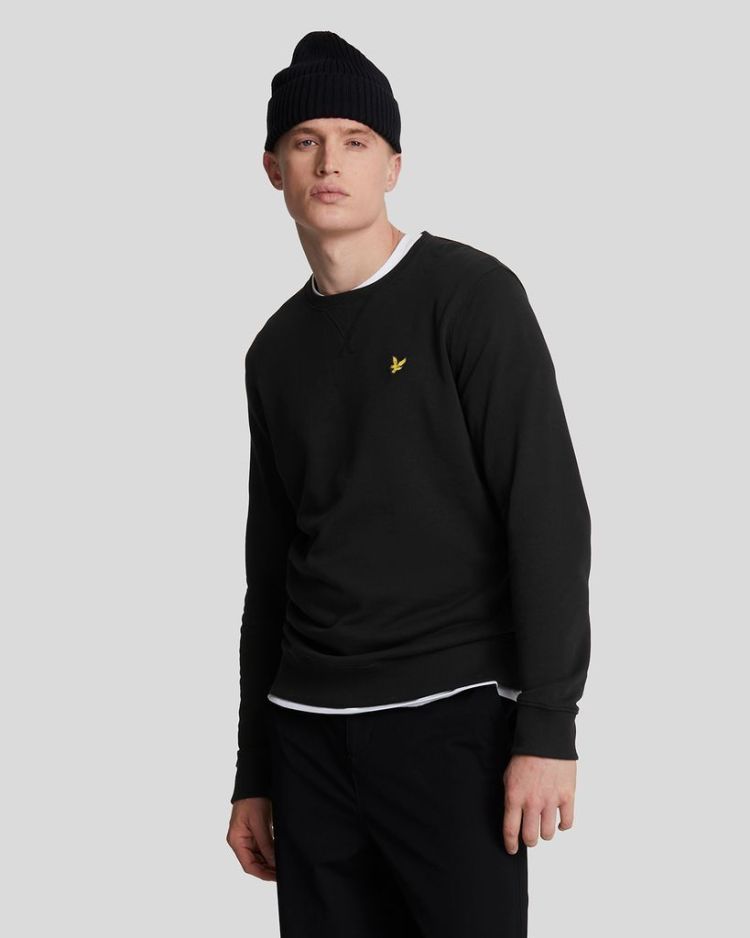 Lyle & Scott Sweater Zwart heren (CREW NECK SWEATSHIRT - ML424VOG.Z865) - GL Sport (Sluis)