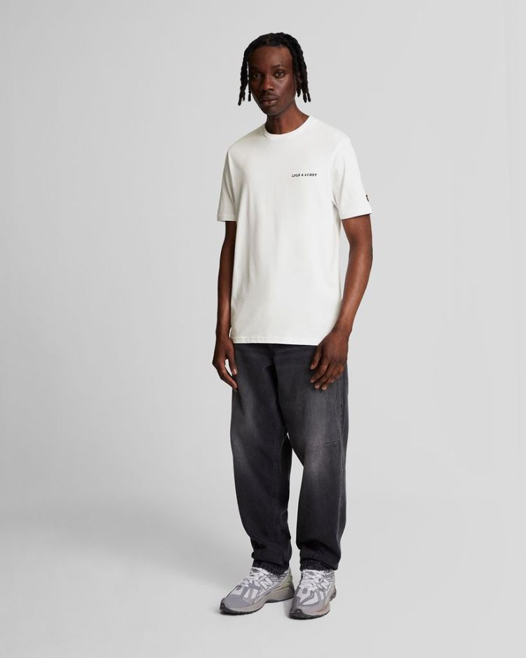 Lyle & Scott T-shirt Wit heren (EMBROIDERED T-SHIRT - TS2007V.W104) - GL Sport (Sluis)