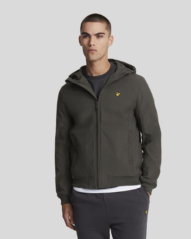 Lyle & Scott Jas Antraciet heren (FLEECE BACK SOFTSHELL JACKET - JK2110V.W635) - GL Sport (Sluis)