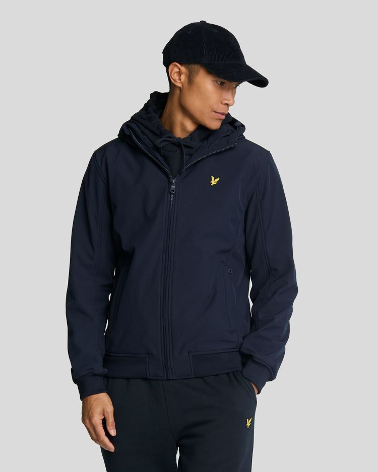 Lyle & Scott Jas Blauw heren (FLEECE BACK SOFTSHELL JACKET - JK2110V.Z271) - GL Sport (Sluis)