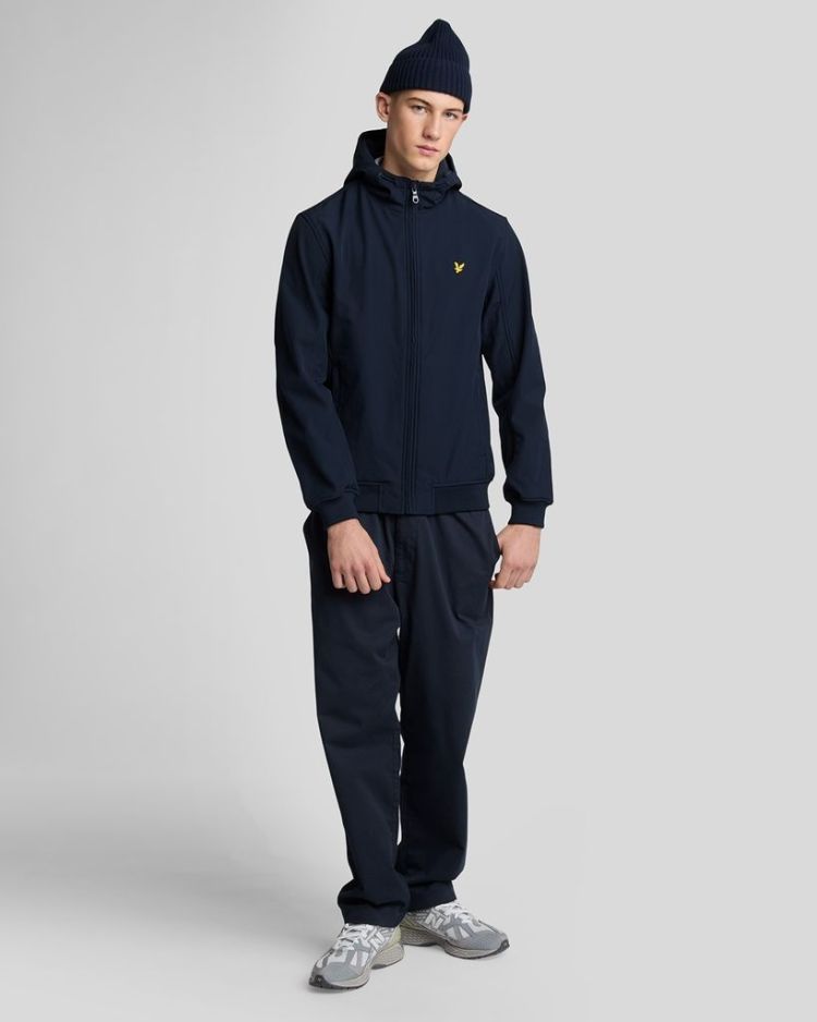 Lyle & Scott Jas Blauw heren (FLEECE BACK SOFTSHELL JACKET - JK2110V.Z271) - GL Sport (Sluis)