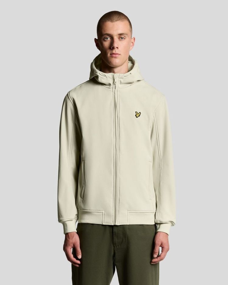 Lyle & Scott Jas Grijs heren (FLEECE BACK SOFTSHELL JACKET - JK2110V.X865) - GL Sport (Sluis)