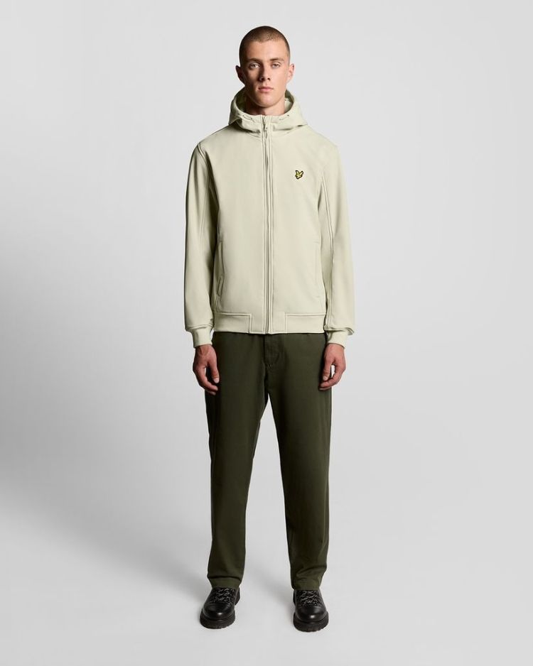 Lyle & Scott Jas Grijs heren (FLEECE BACK SOFTSHELL JACKET - JK2110V.X865) - GL Sport (Sluis)