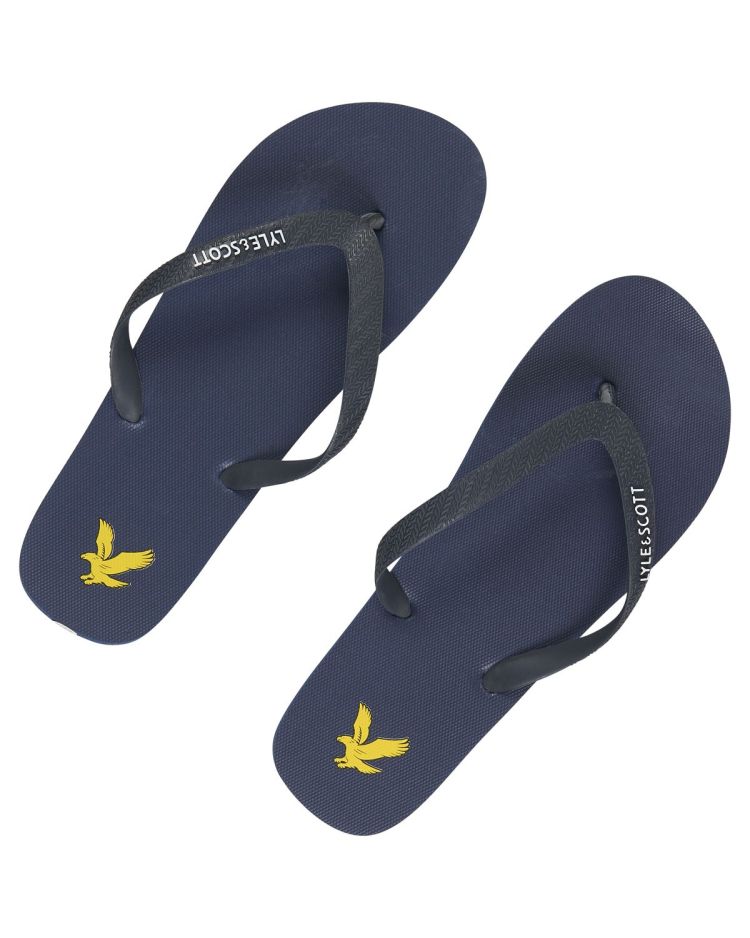 Lyle & Scott Slippers Blauw