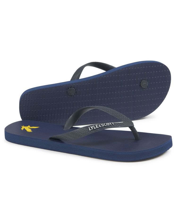 Lyle & Scott Slippers Blauw heren (FLIP FLOP - FW1213.Z271) - GL Sport (Sluis)