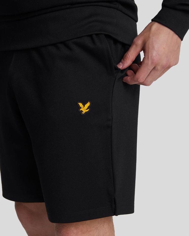 Lyle & Scott Sweatshort Zwart heren (FLY FLEECE SHORTS - ML2099SP.Z865) - GL Sport (Sluis)