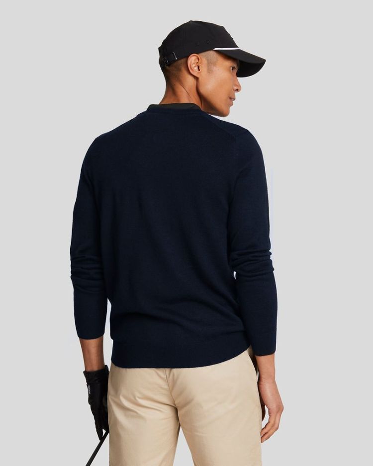 Lyle & Scott Pull Blauw heren (GOLF V-NECK PULLOVER - KN2168G.Z271) - GL Sport (Sluis)