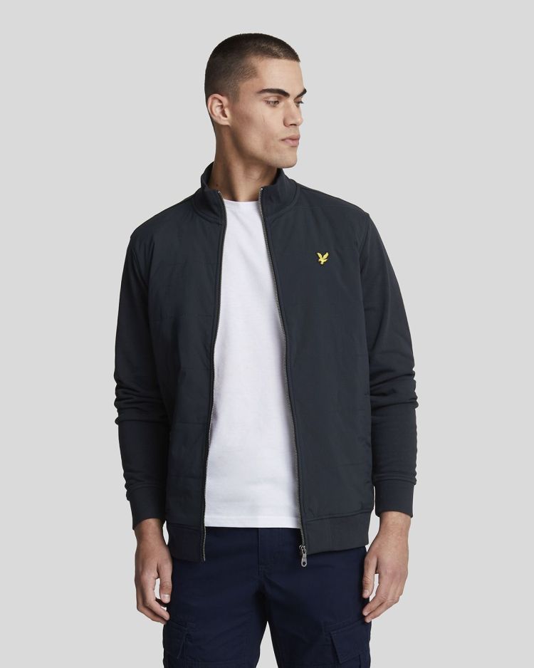 Lyle & Scott Jas Blauw heren (HYBRID BAFFLED TRACK JACKET - ML2123V.Z271) - GL Sport (Sluis)