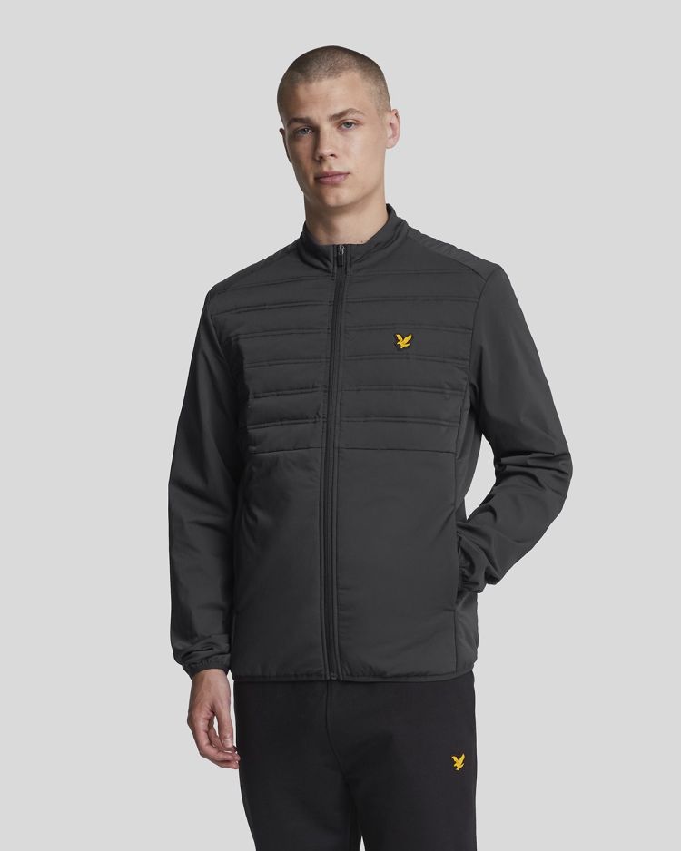 Lyle & Scott Jas Zwart heren (HYBRID DOUBLE BAFFLE JACKET - JK2180SP.Z865) - GL Sport (Sluis)