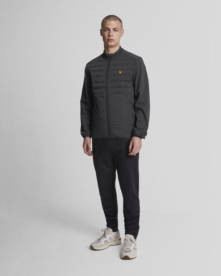 Lyle & Scott Jas Zwart heren (HYBRID DOUBLE BAFFLE JACKET - JK2180SP.Z865) - GL Sport (Sluis)