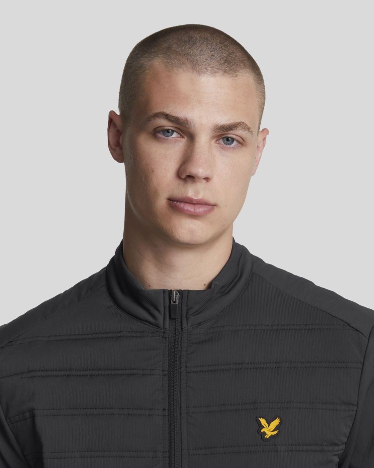 Lyle & Scott Jas Zwart heren (HYBRID DOUBLE BAFFLE JACKET - JK2180SP.Z865) - GL Sport (Sluis)