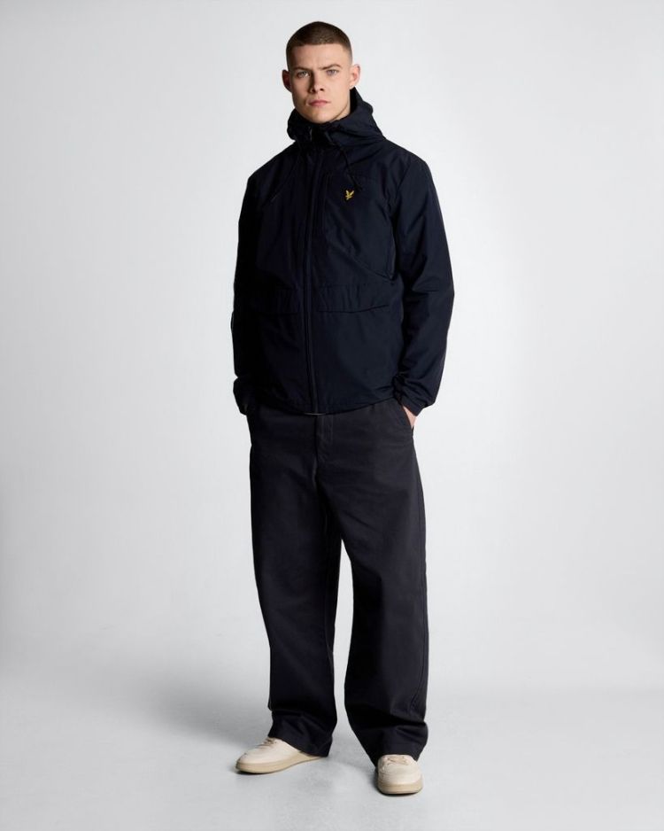 Lyle & Scott Jas Blauw heren (LIGHTWEIGHT HOODED ZIP THROUGH JACKET - JK2205V.Z271) - GL Sport (Sluis)