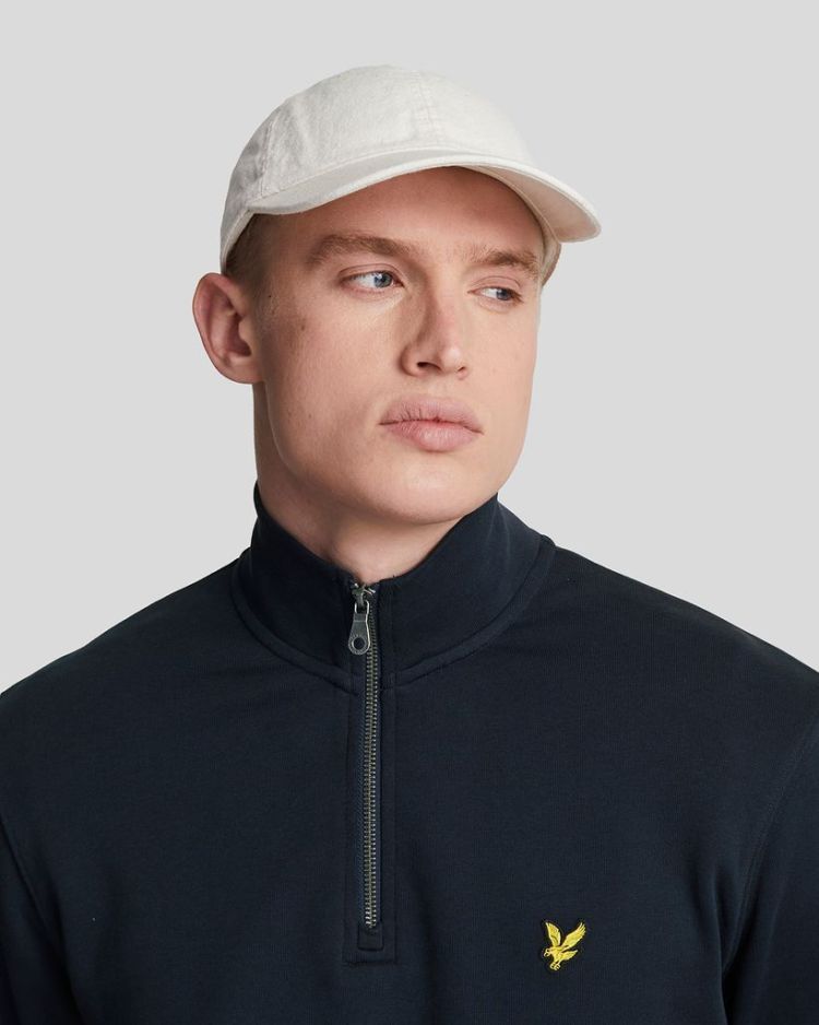 Lyle & Scott Vest Blauw heren (LOOPBACK QUARTER ZIP SWEAT - ML2022V.Z271) - GL Sport (Sluis)
