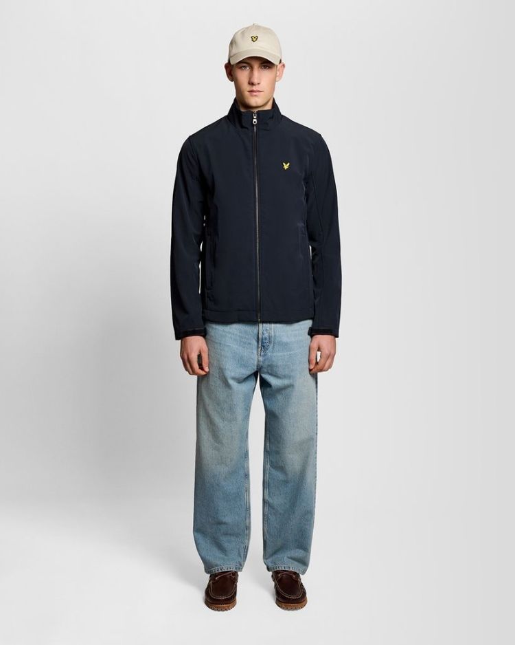 Lyle & Scott Jas Blauw heren (MESH BACK SOFTSHELL FUNNEL NECK JACKET - JK2405V.Z271) - GL Sport (Sluis)