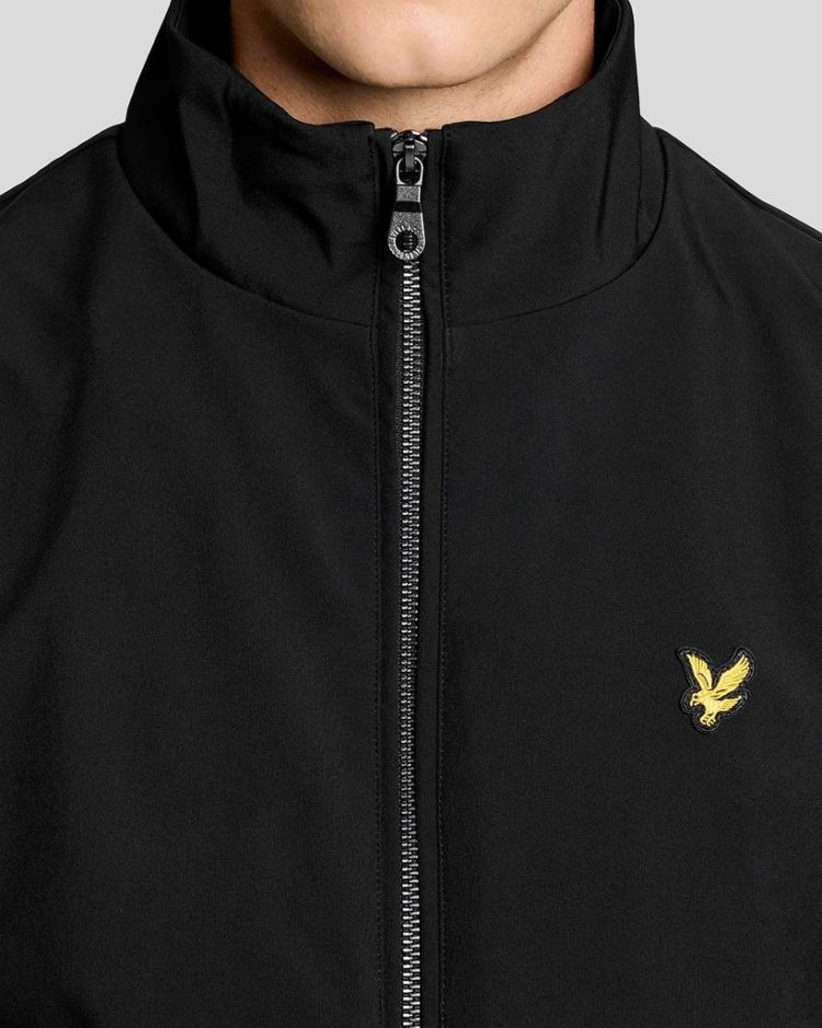Lyle & Scott Jas Zwart heren (MESH BACK SOFTSHELL FUNNEL NECK JACKET - JK2405V.Z865) - GL Sport (Sluis)