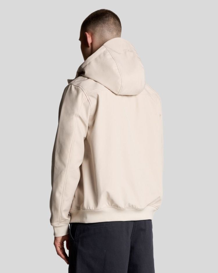 Lyle & Scott Jas Beige heren (MESH BACK SOFTSHELL JACKET - JK2200V.W870) - GL Sport (Sluis)