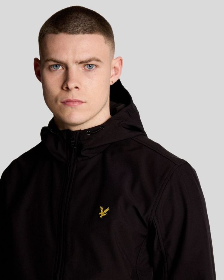 Lyle & Scott Jas Zwart heren (MESH BACK SOFTSHELL JACKET - JK2200V.Z865) - GL Sport (Sluis)