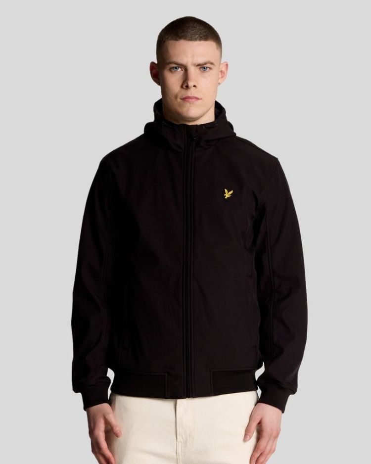 Lyle & Scott Jas Zwart heren (MESH BACK SOFTSHELL JACKET - JK2200V.Z865) - GL Sport (Sluis)